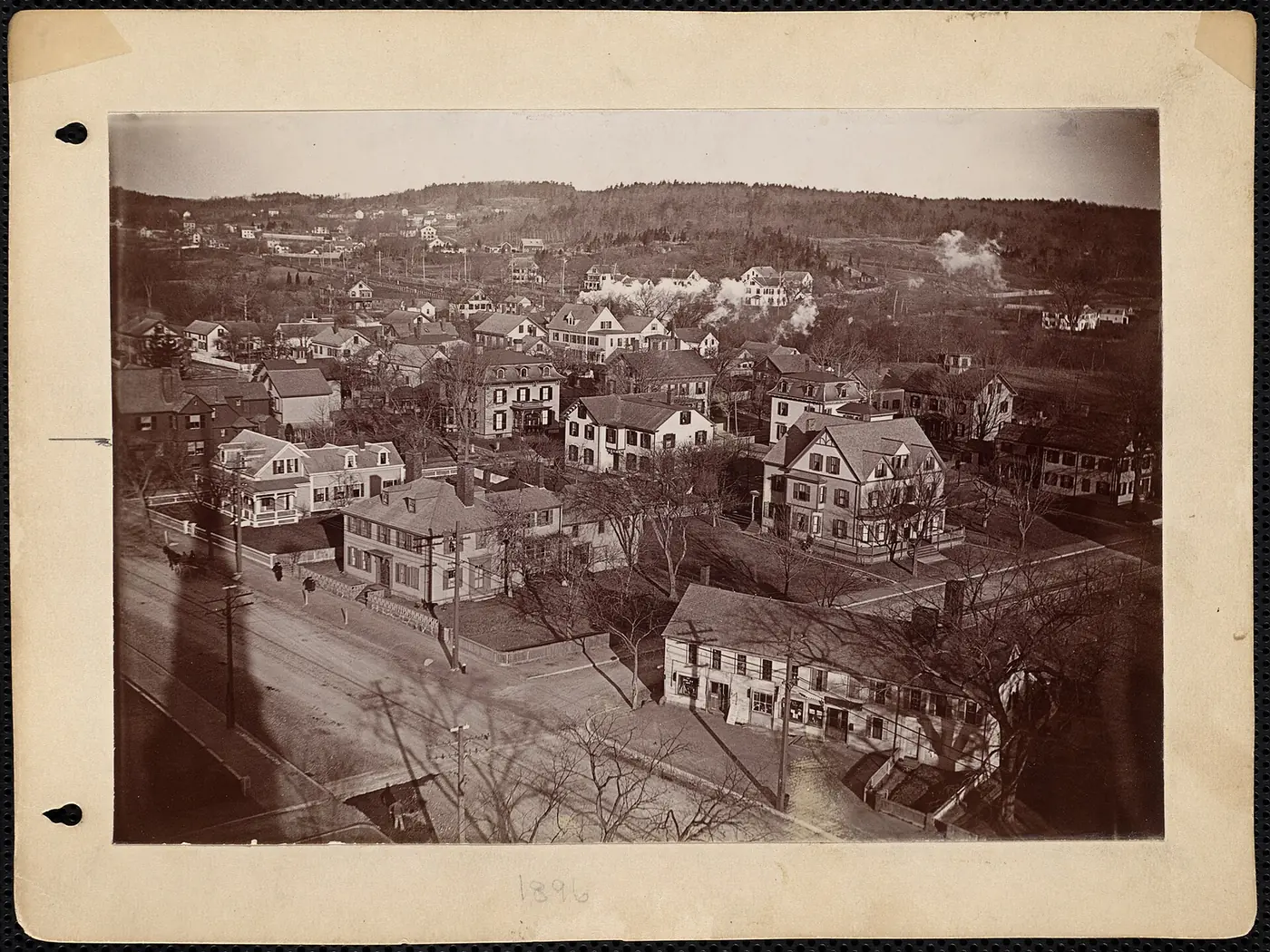 Arlington Center viewed from the First Parish church steeple