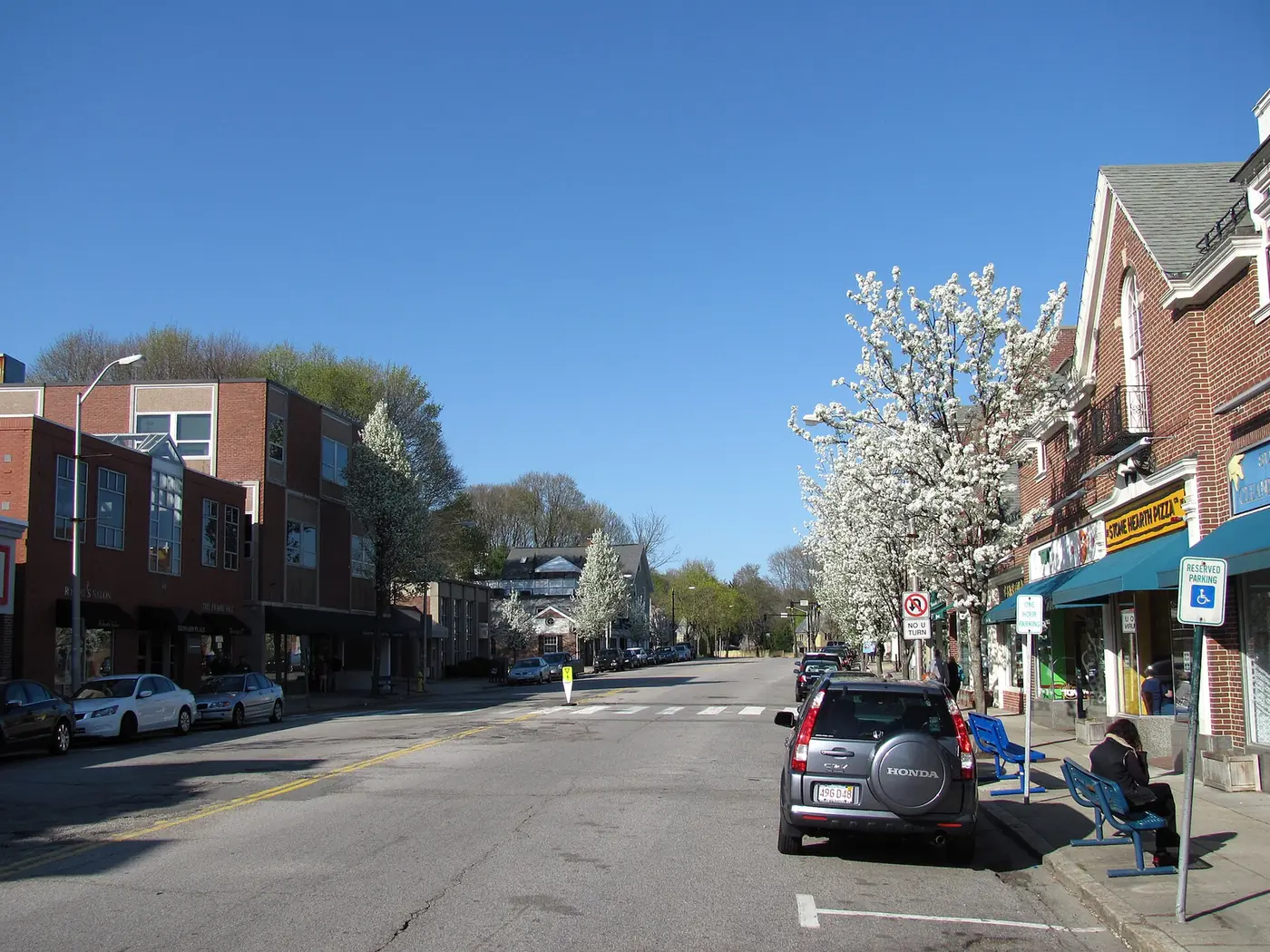 Leonard Street in Belmont Center