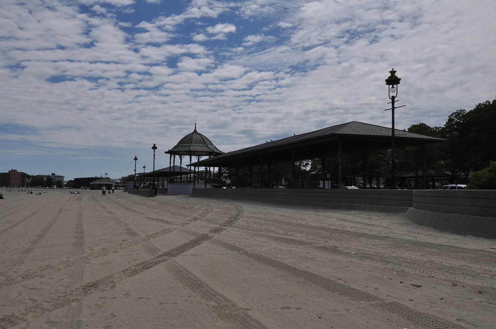 Revere Beach pavilion on the sand